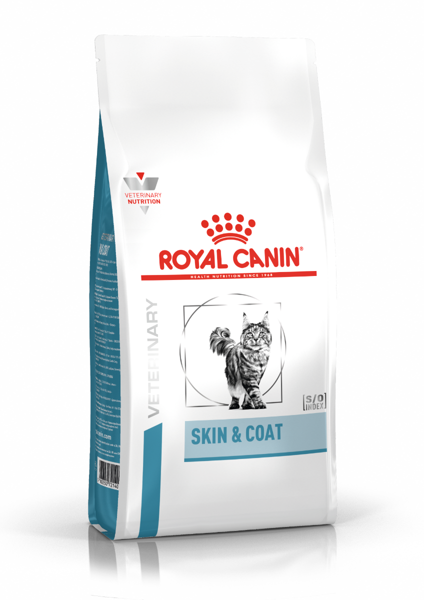 Royal Canin Derma Skin & Coat Dry, Cat 3,5 kg er et diætetisk fuldfoder til katte, som støtter hudens funktioner ved dermatose og unormalt hårtab. Hjælper med at opretholde sund hud og pels hos katten.