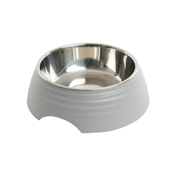 BUSTER Frosted Ripple Bowl, grå, str. L