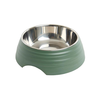 BUSTER Frosted Ripple Bowl, støvet grøn, str. L