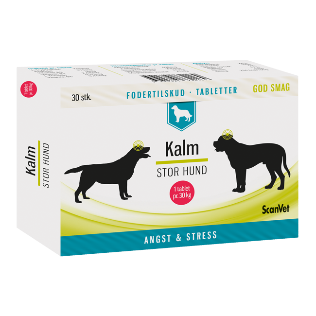 haj Daisy Studerende Kalm tabletter til stor hund som oplever utryghed, stress, angst og  nervøsitet │Netdyredoktors webshop