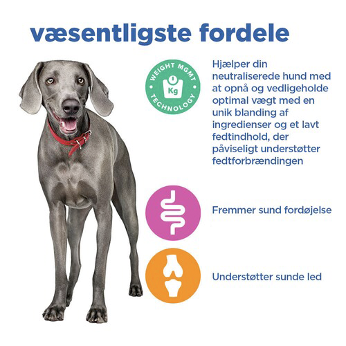 Hill s Vet Essentials Multi Benefit Weight Adult 1 Large torfoder til hunde 14kg