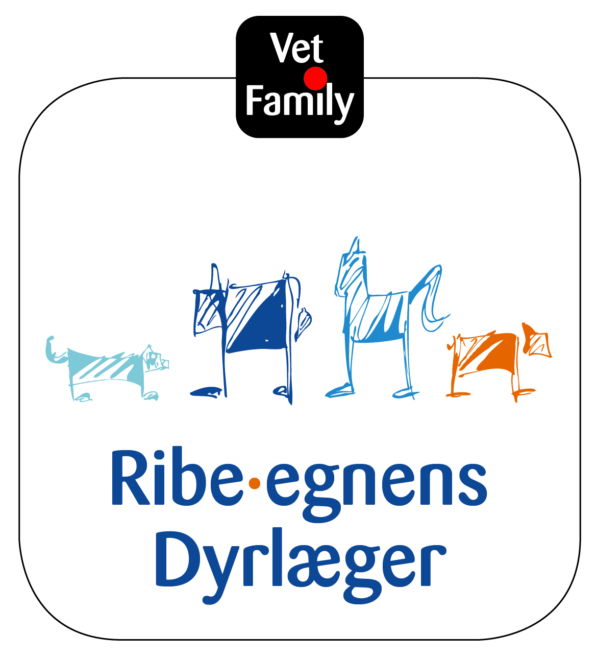 Ribe dyreklinik logo